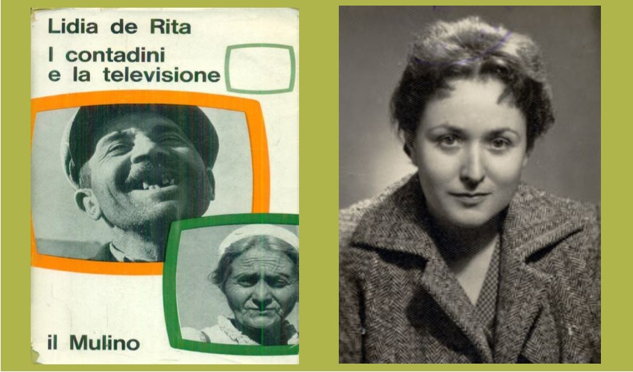 La copertina del libro e un ritratto dell'autrice Lidia De Rita